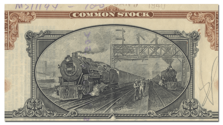 Gulf, Mobile and Northern Railroad Company Stock Certificate