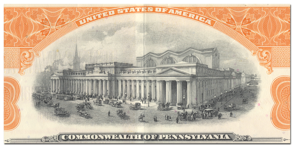 Pennsylvania Railroad Company Bond Certificate