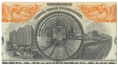 Hudson & Manhattan Railroad Company Stock Certificate
