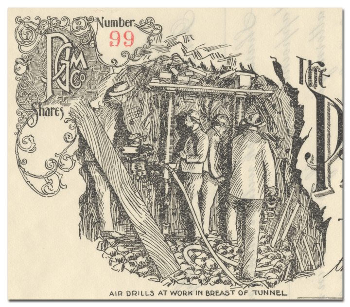 Parah Gold Mining Company Stock Certificate