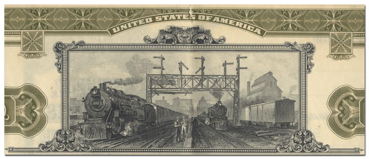 Evansville, Indianapolis & Terre Haute Railway Company Bond Certificate