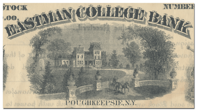 Eastman College Bank Stock Certificate