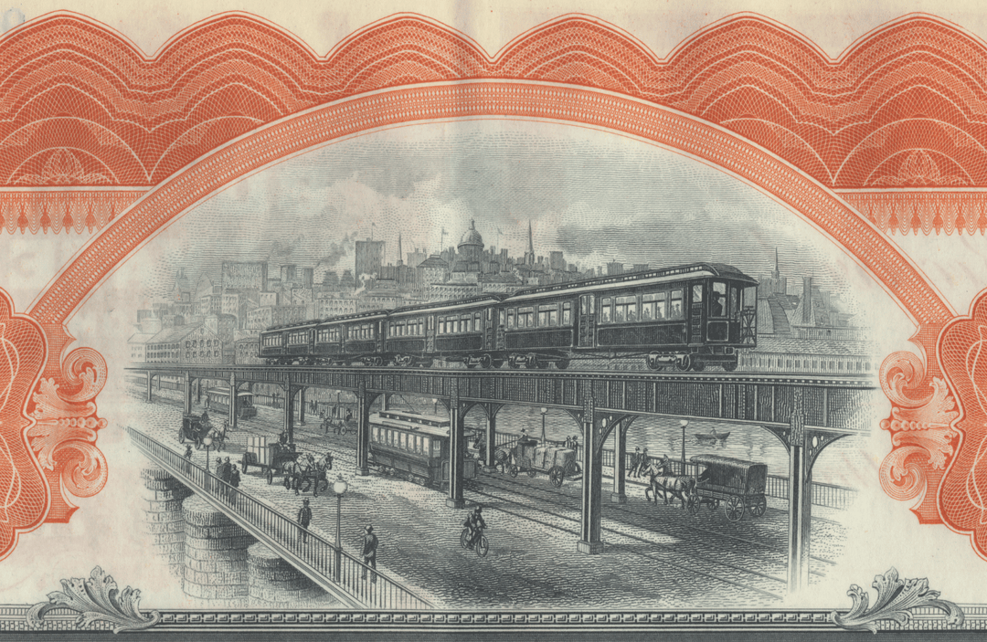 Boston Elevated Railway Company Bond Certificate