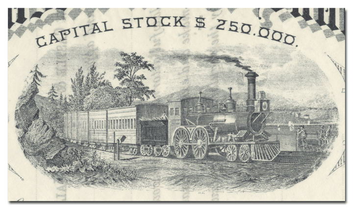 New Castle and Shenango Valley Railroad Company Stock Certificate