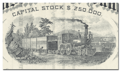 New Castle and Shenango Valley Railroad Company Stock Certificate