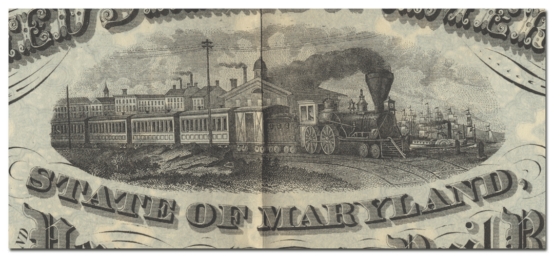 Maryland and Pennsylvania Rail Road Company Bond Certificate