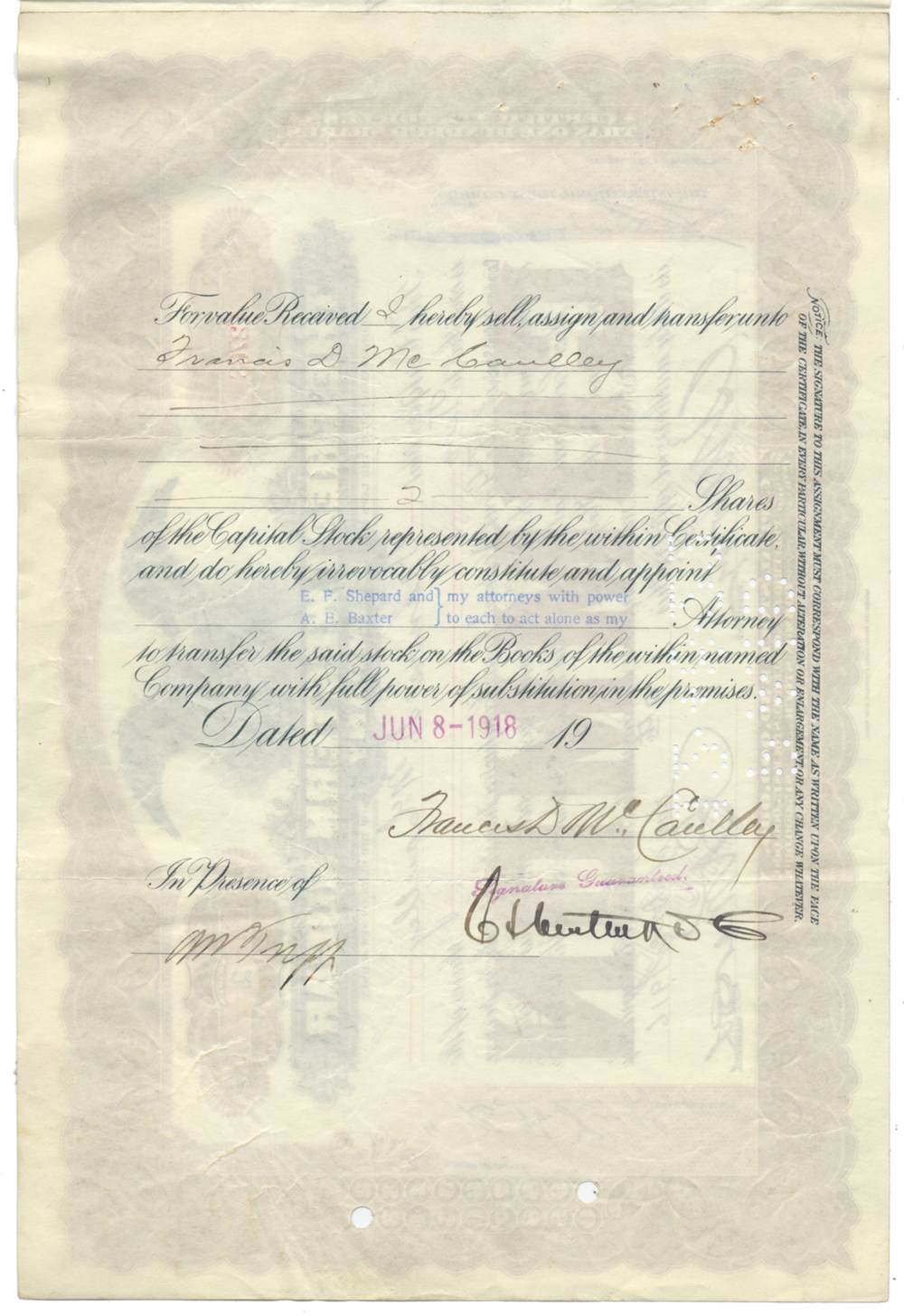 Great Western Sugar Company Stock Certificate