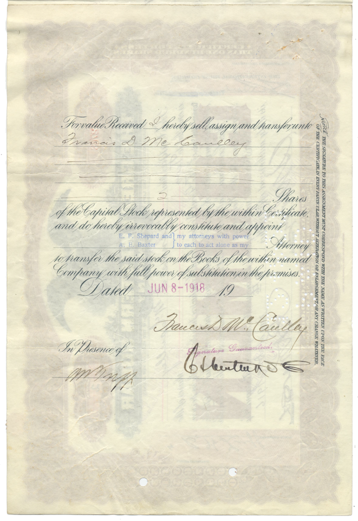 Great Western Sugar Company Stock Certificate