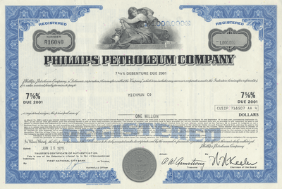 Phillips Petroleum Company Bond Certificate