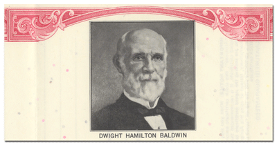 D. H. Baldwin Company Stock Certificate