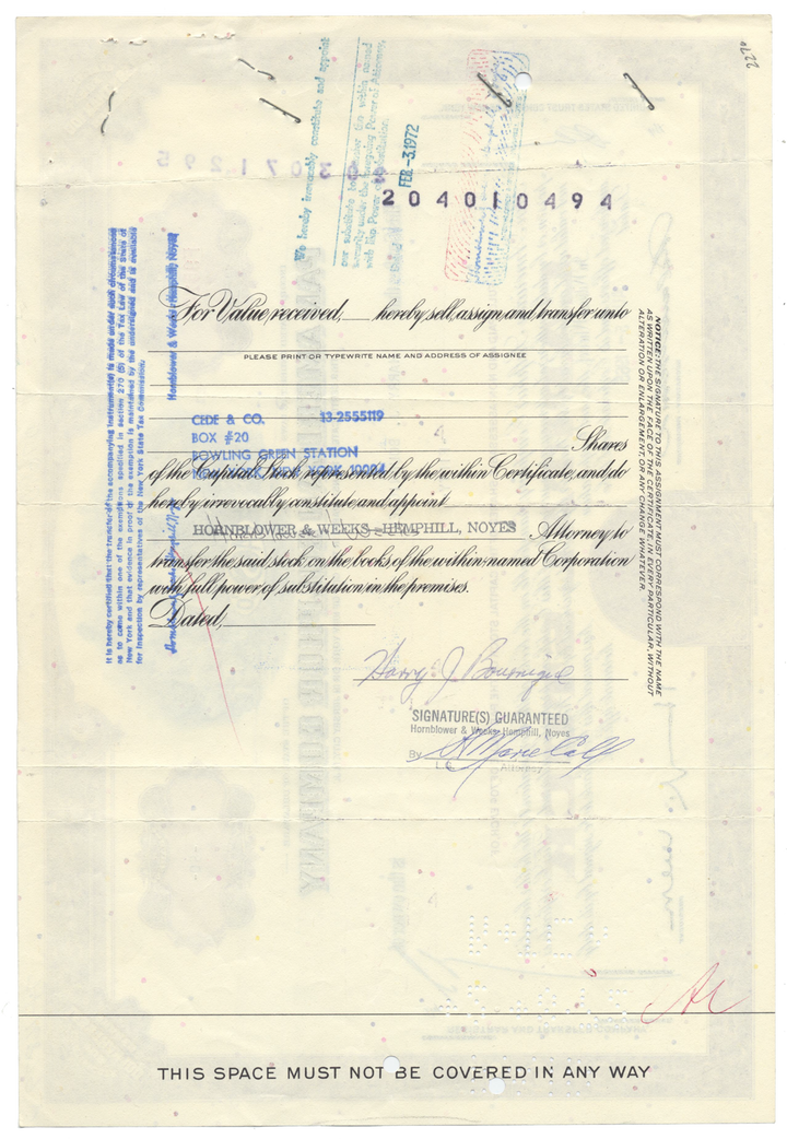 Pan American Sulphur Company Stock Certificate