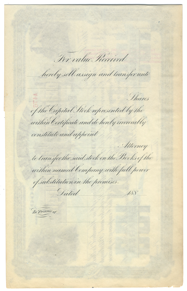 Buffalo, Rochester and Pittsburgh Railway Company Stock Certificate