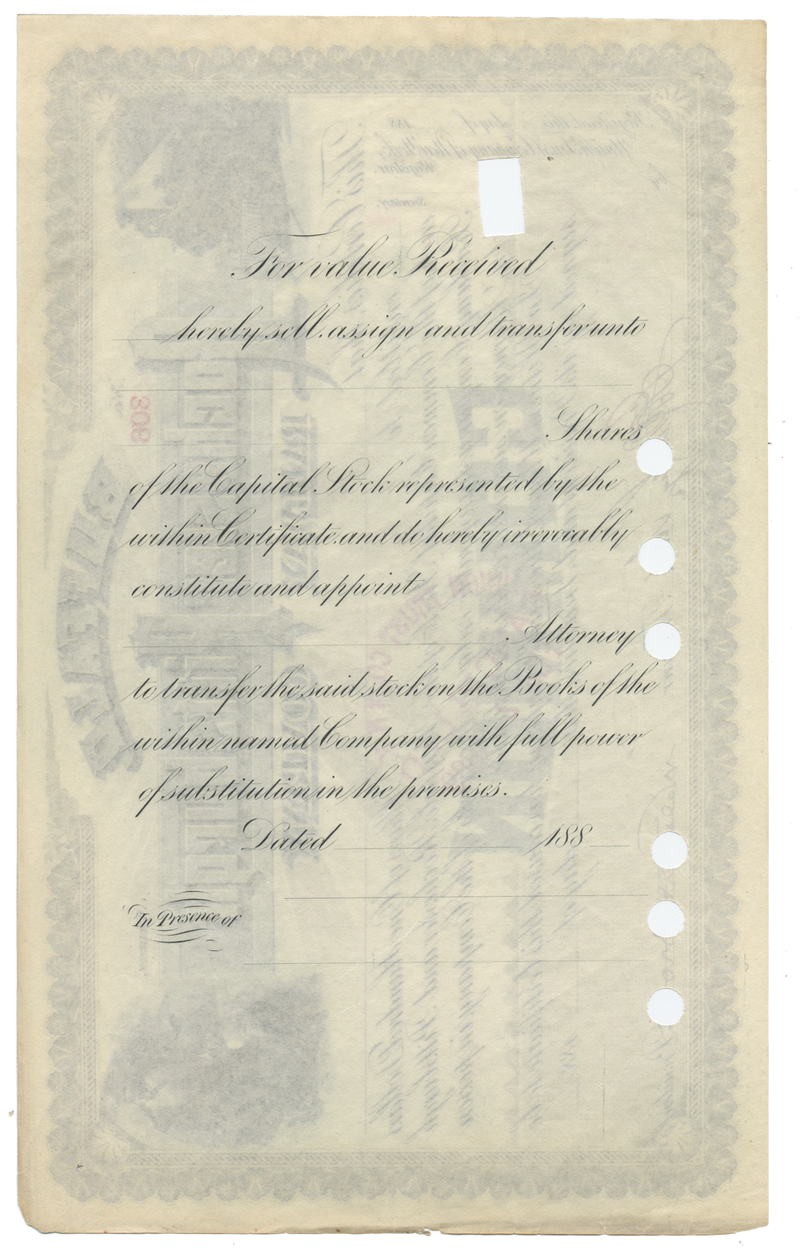 Buffalo, Rochester and Pittsburgh Railway Company Stock Certificate