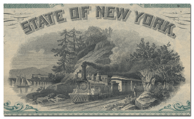 Newburgh, Dutchess and Connecticut Railroad Company Specimen Bond Certificate