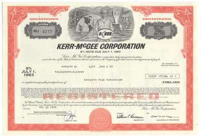 Kerr-McGee Corporation Bond Certificate