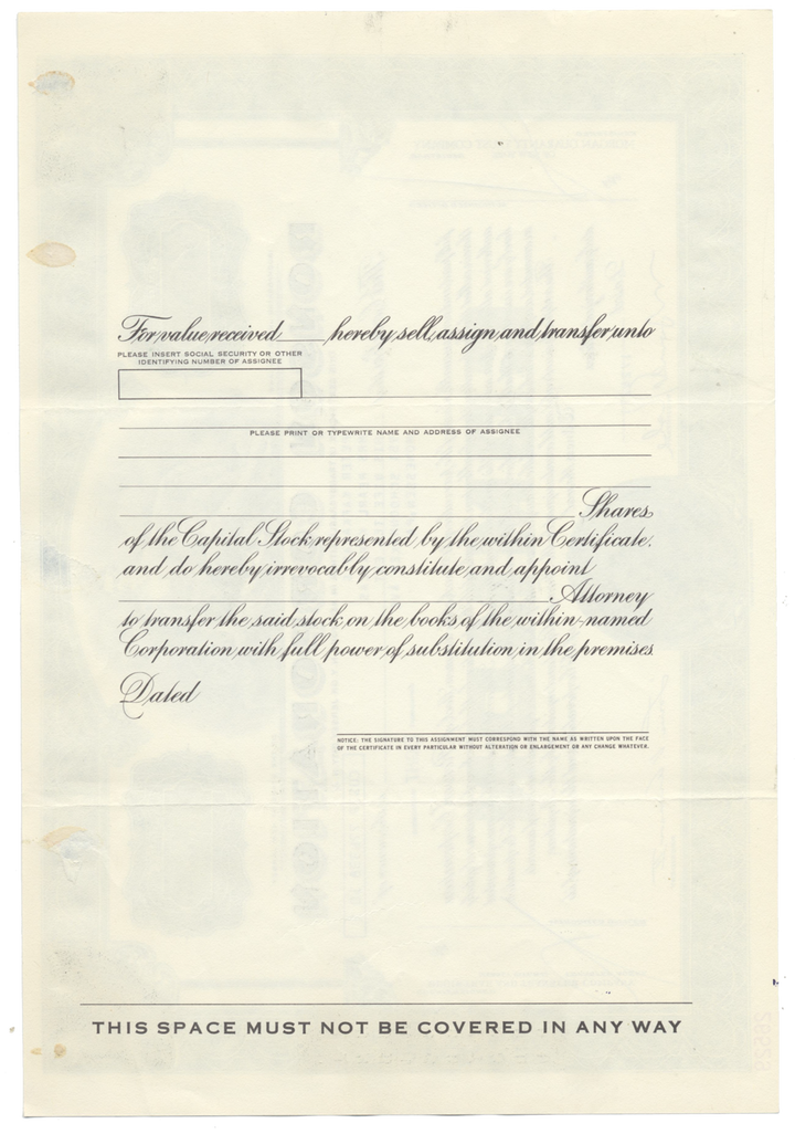 Ronson Corporation Stock Certificate