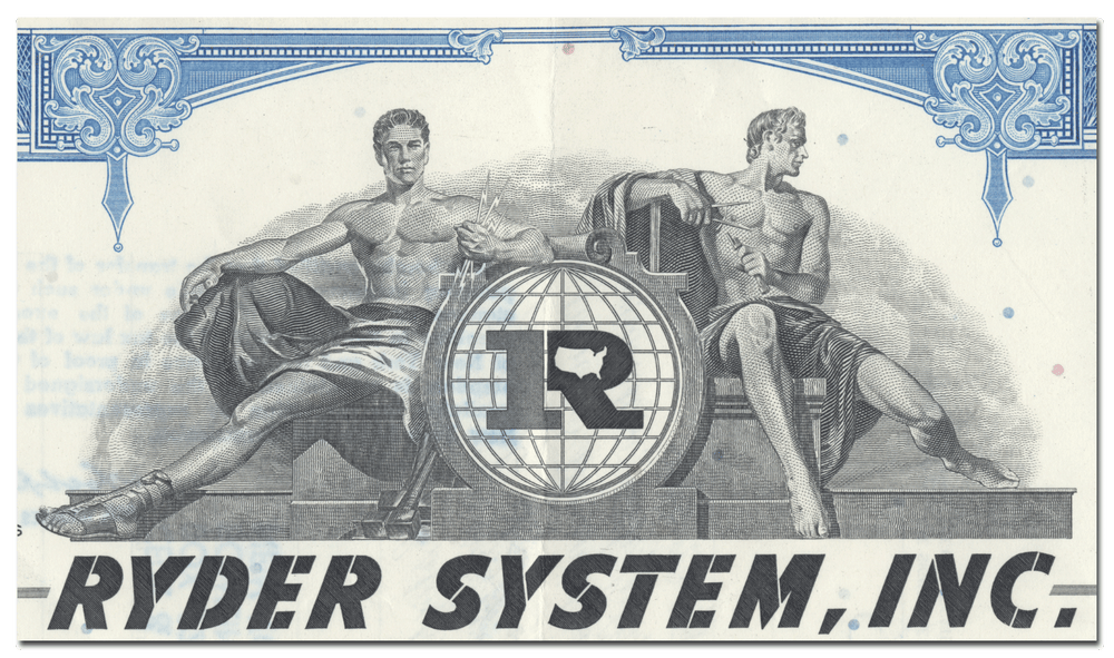 Ryder System, Inc. Stock Certificate