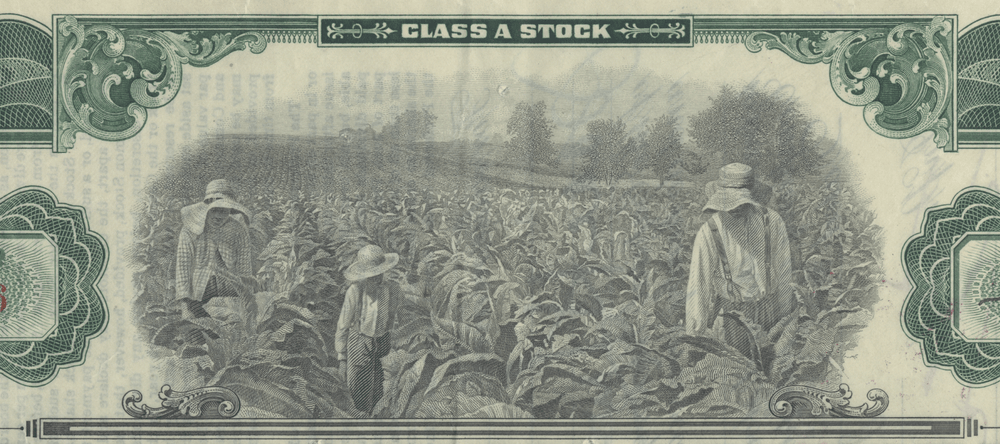 Tobacco Products Corporation Stock Certificate