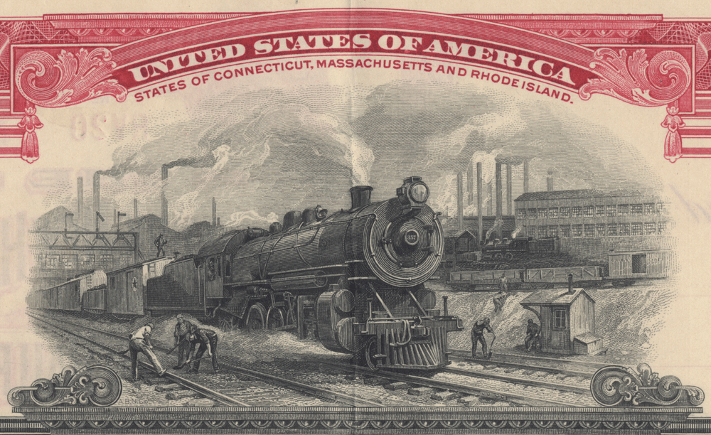 New York, New Haven and Hartford Railroad Company Bond Certificate