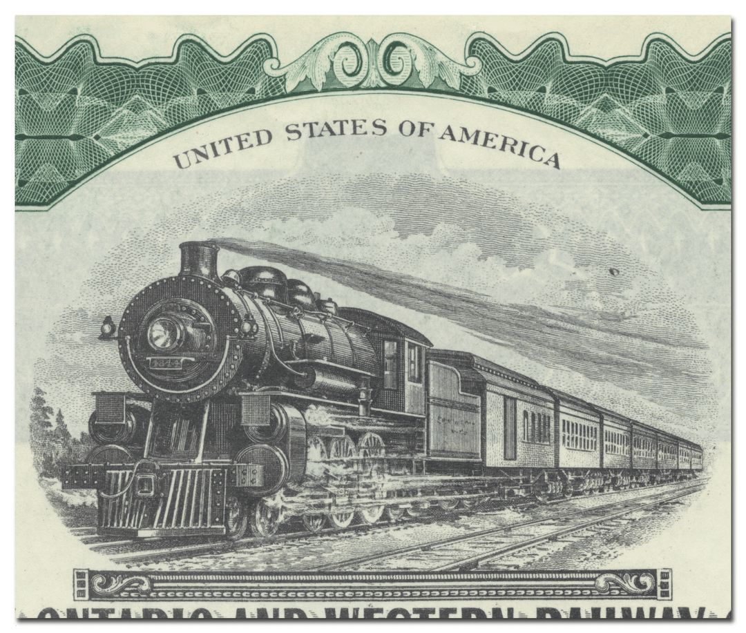 New York, Ontario and Western Railway Company Bond Certificate