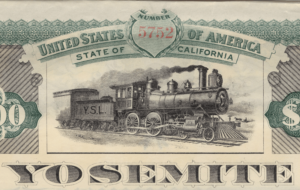 Yosemite Short Line Railway Company Bond Certificate