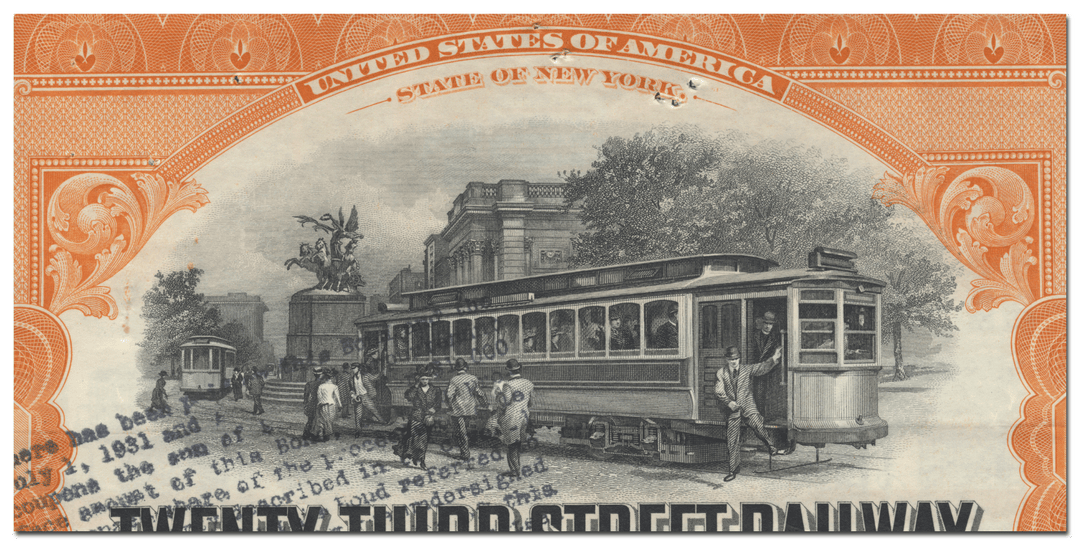 Twenty-Third Street Railway Company Bond Certificate