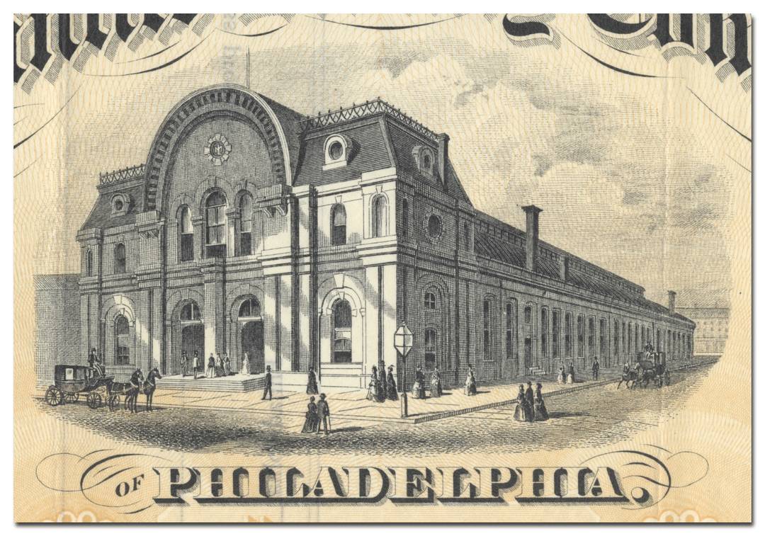 Mercantile Library Company of Philadelphia Stock Certificate