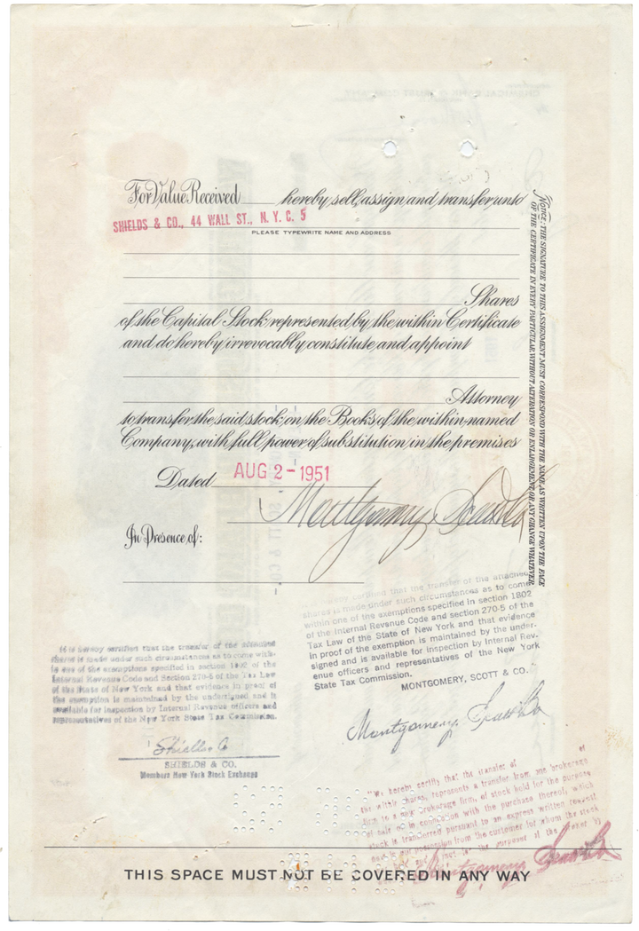 Westinghouse Air Brake Company Stock Certificate