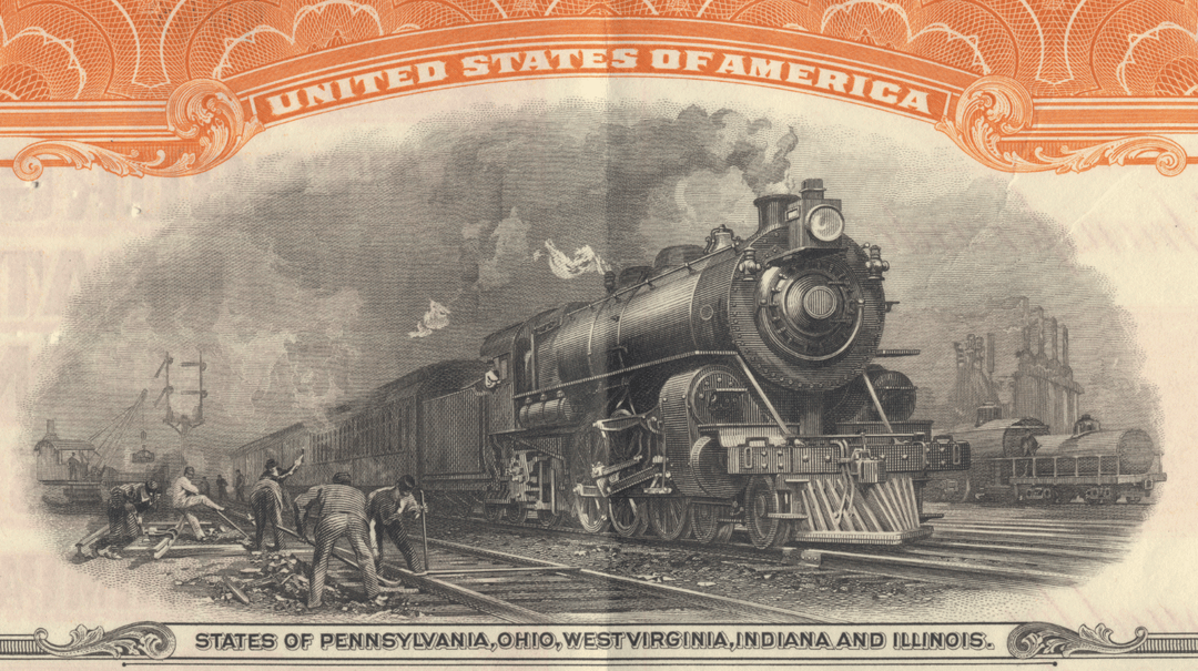 Pittsburgh, Cincinnati, Chicago and St. Louis Railroad Company Bond Certificate