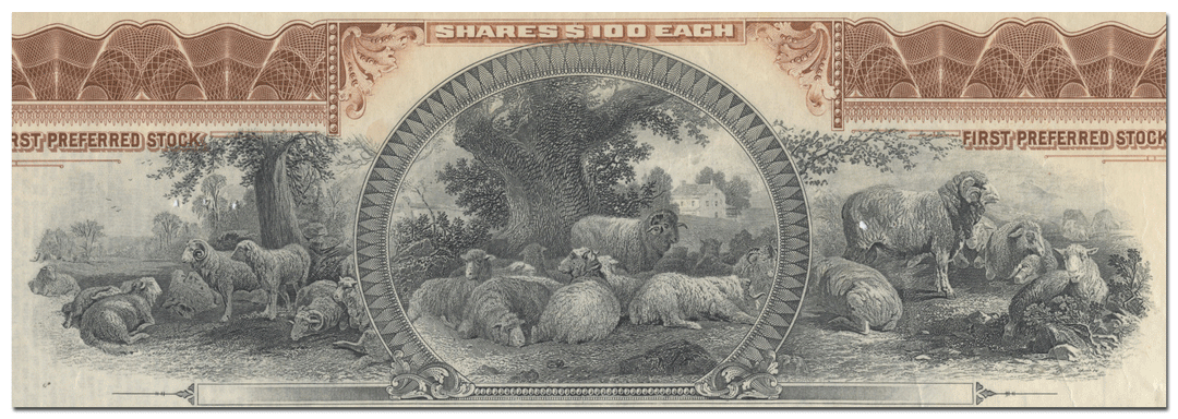 United States Worsted Corporation Stock Certificate