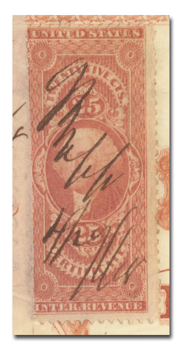 Buck Mountain Coal Company Stock Certificate (Revenue Stamp)