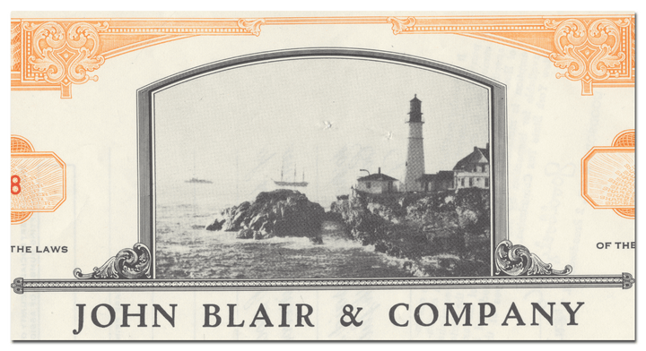 John Blair & Company Stock Certificate