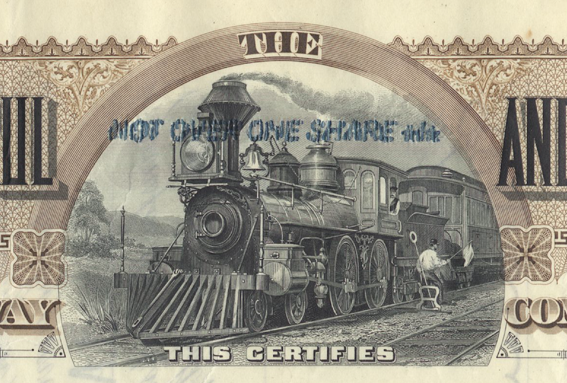 Minneapolis, St. Paul and Sault St. Marie Railway Company Stock Certificate