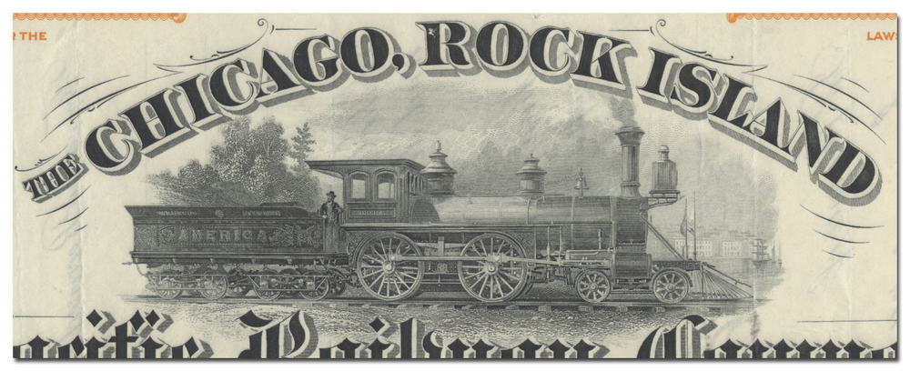 Chicago, Rock Island and Pacific Railway Company Stock Certificate