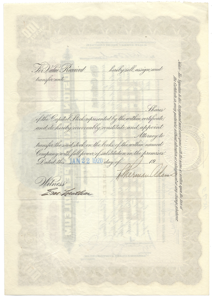 Boston Mexican Petroleum Trustees Stock Certificate