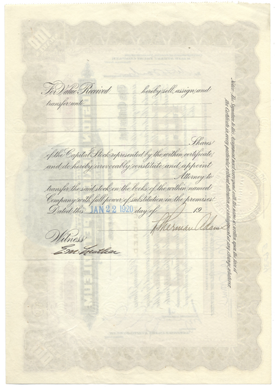 Boston Mexican Petroleum Trustees Stock Certificate