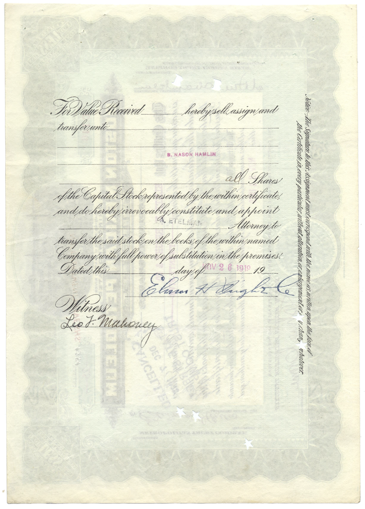 Boston Mexican Petroleum Trustees Stock Certificate