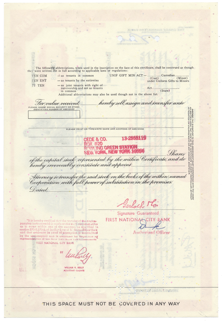 Abacus Fund, Inc. Stock Certificate