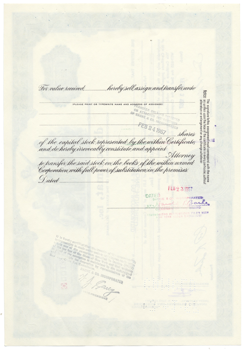 Directomat, Inc. Stock Certificate