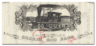 Columbia & Puget Sound Railroad Company Stock Certificate