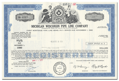 Michigan Wisconsin Pipe Line Company Bond Certificate