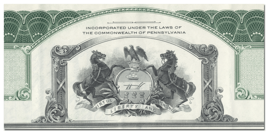 Belmont Iron Works Stock Certificate