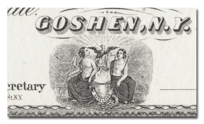Goshen and Deckertown Railway Company Stock Certificate