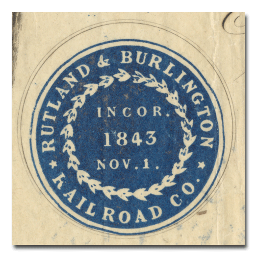 Rutland & Burlington Rail-Road Company Stock Certificate