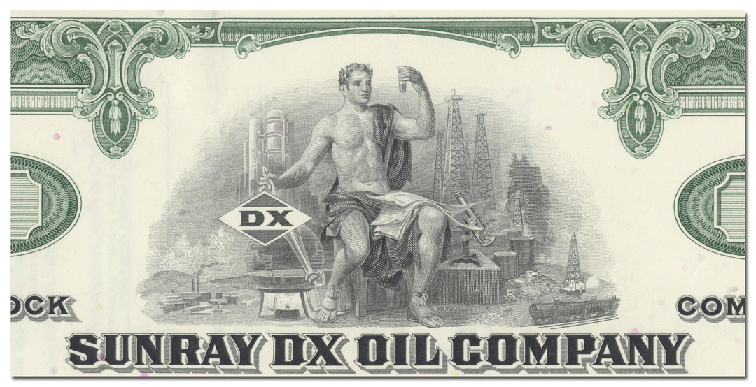 Sunray DX Oil Company Stock Certificate