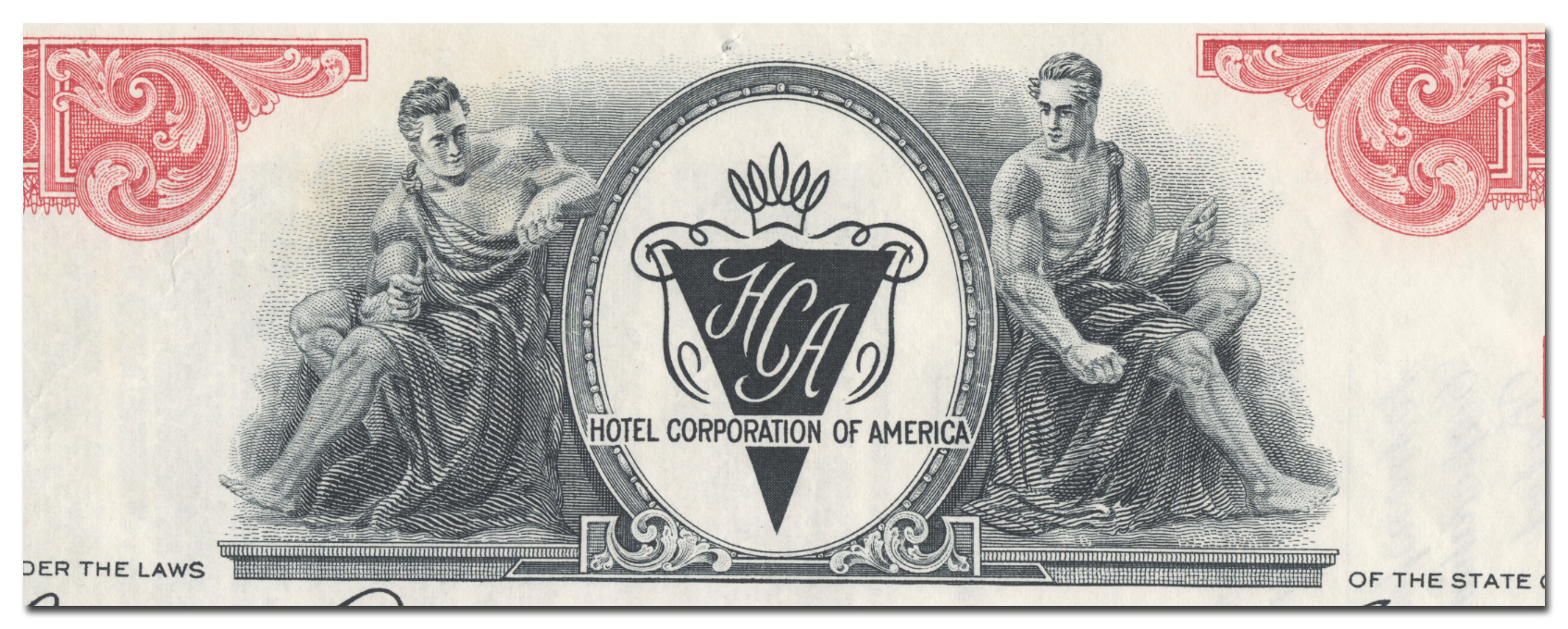Hotel Corporation of America Stock Certificate