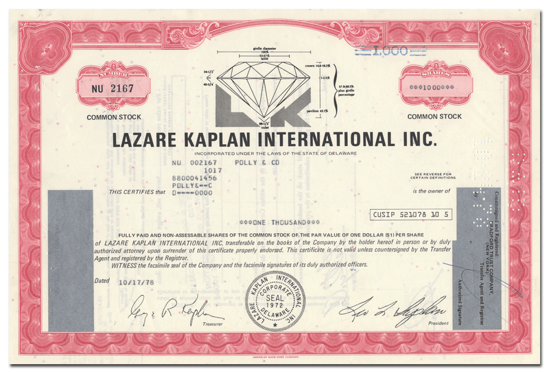 Lazare Kaplan International Inc.