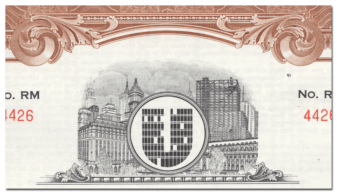 Uris Buildings Corporation Bond Certificate