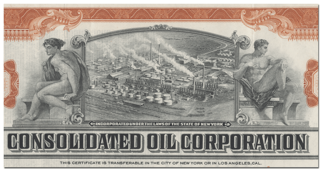 Consolidated Oil Corporation Stock Certificate