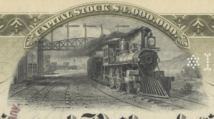 Texas Central Railroad Company Stock Certificate